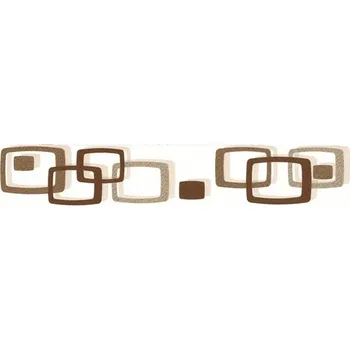 Tapeta Samolepící bordura oválky hnědo-béžové D58-046-3