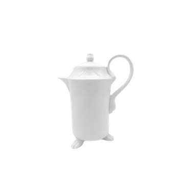 Konvice na čaj Moritz Zdekauer, Konvice kávová Had, 600ml bílá