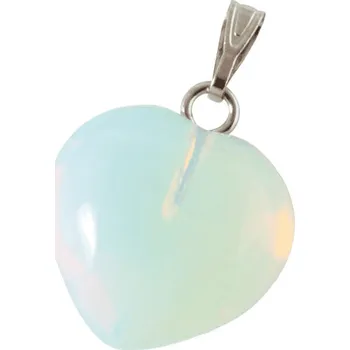 Přívěsek Milujeme Kameny Opalit - přívěsek srdce cca 1.5 cm 60041