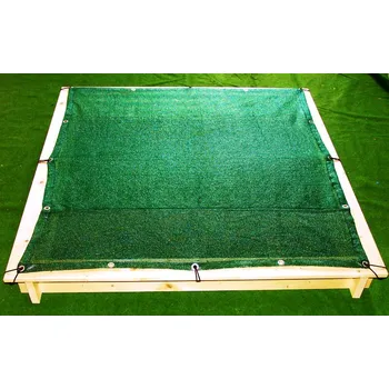 Pískoviště Krýcí síť na pískoviště 5,5 x 2,5 m - zelená