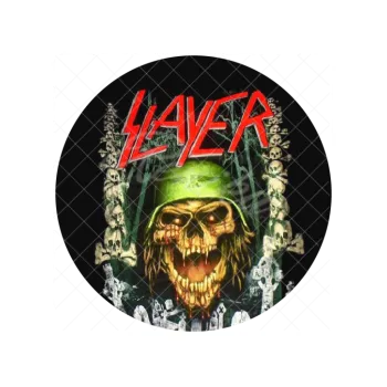 Jedlá dekorace na dort SLAYER lebka, VARIANTA Jedlý papír 1398