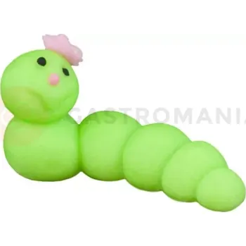 Výroba svíčky Housenka, cukrové figurky 6 cm, limetkově zelená | MAGMART, GW01