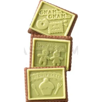 Kuchyňská sůl Sada na sušenky - Gnam Gnam, 47x57x5 mm - CKC04 Cookie Gnam Gnam Slim | SILIKOMART, EasyChoc