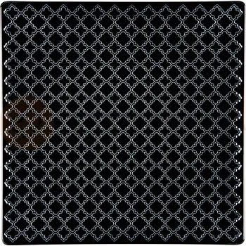 Talíř Talíř masový, černá, 255x255 mm | LUBIANA, Marrakesz