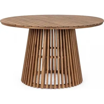 Zahradní stůl BIZZOTTO dřevěný zahradní stůl RODANO ø120 cm tmavý 0806915