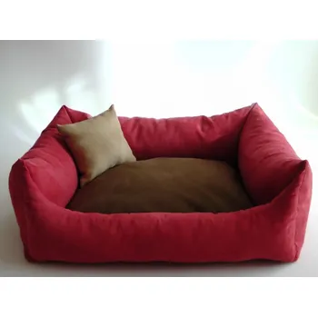 Pelíšek pro psa DELUXE Pelíšek pro psa - bordo / tmavě hnědá / cappuccino