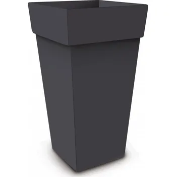Květináč Gardino Gardino, Květináč MELROSE QUADRATE, rozměry 40 x 40 x 50 cm, antracit