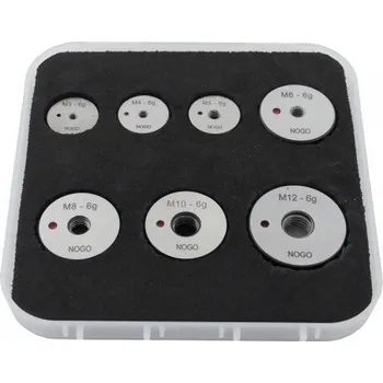 Závitořezný nástroj Kmitex Mezní závitový kroužek zmetkový 6g - sada DIN 13