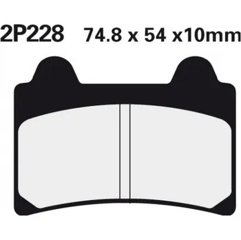 Brzda pro motocykl Přední brzdové destičky Nissin Yamaha TZR 250 1987 - 1988 směs NS