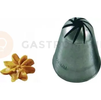 Výroba svíčky Cukrářská špička růže - medium | SILIKOMART, Punte Star Ribbon