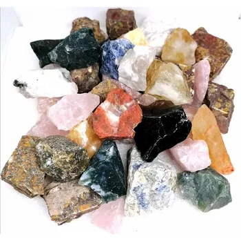 Přírodní kámen MIX surových minerálů 1 kg z Brazílie – přírodní kameny 1,5–4 cm