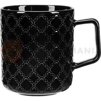 Hrnek, černý, 400 ml | LUBIANA, Marrakesz