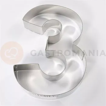 Čokoládová tyčinka Forma ve tvaru číslice, číslo 3 - 300x40 mm - 40H4X03 | MARTELLATO, Numbers Cake