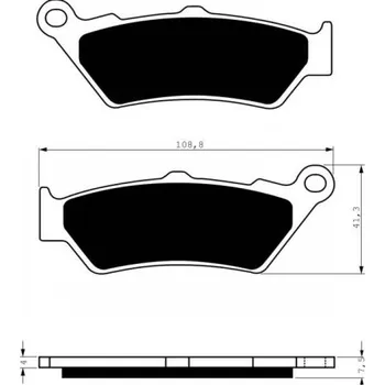 Brzda pro motocykl Přední brzdové destičky Goldfren BMW C1 125 2000-2007 směs S3