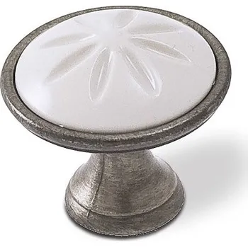 úchytka SIRO 1919 - 34 ZN31A78 staromosaz brinýr, plast béžový