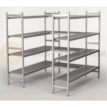 Ložnicová sestava Regál polypropylen-hliníkový se 3 policemi 2781x400x1800 mm | CHEFFY, Modular System