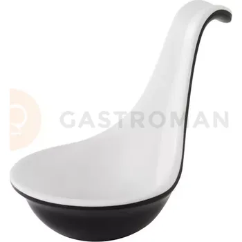 Servírovací stolek Servírovací lžíce z melaminu Ø 5,5 cm, bílo-černá | APS, Halftone