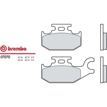 Brzda pro motocykl Zadní brzdové destičky Brembo Suzuki 150 SIXTEEN 2008 - směs OEM