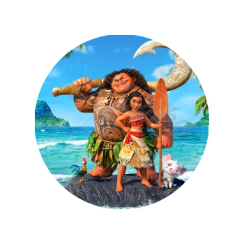 Jedlá dekorace na dort VAIANA A MAUI, VARIANTA Jedlý papír 928