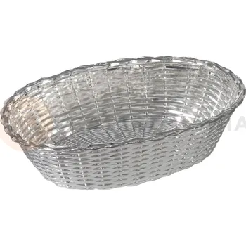 Košík postříbřený na pečivo, oválný 255x165x50 mm | CONTACTO, Silver Line