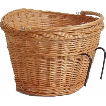 košík na kolo Proutěný koš na kolo klasický (Proutěný koš na kolo klasický – proutěný košík na řidítka s výztuhou a uchem)