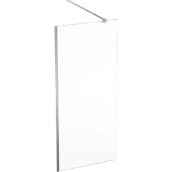 Geberit GEO - Sprchová stěna Walk-In, 90x200 cm, stříbrná/čiré sklo 560.129.00.2