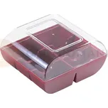 Designový obal na 6 ks makronek, vínová barva, 90 ks | SILIKOMART, Macado 6