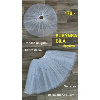 RC model auta SUKÝNKA TYLOVÁ BÍLÁ -40 cm