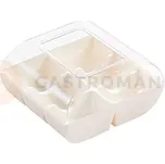 Designový obal na 6 ks makronek, bílá barva, 90 ks | SILIKOMART, Macado 6