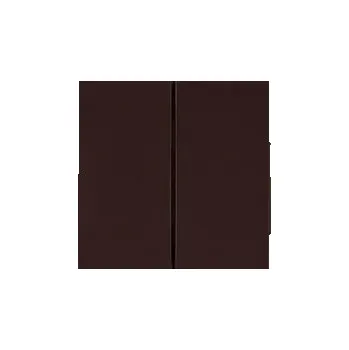 vypínač kryt dvojitý ELEGANT - sign.hnědá