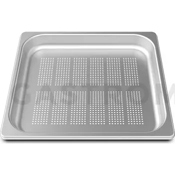 Nerezový dřez Nerezový perforovaný plech s nepřilnavým povrchem GN 2/3 40 mm | UNOX, FORO.STEEL40