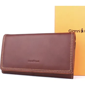 Peněženka Luxusní tmavěhnědá kožená peněženka Gianni Conti no. 588373