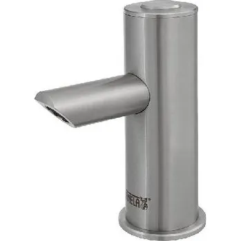 Vodovodní baterie Sanela Piezo baterie - Nerezová umyvadlová baterie Piezo, regulace vody roháčky, síťové napájení, antivandal SLU 93P