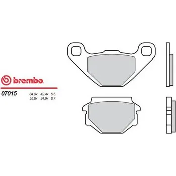 Brzda pro motocykl Zadní brzdové destičky Brembo Gilera 125 SUPERMOTARD 2004 - směs CC
