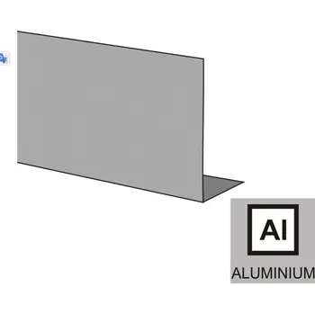 Zábradlí Boční kotvení - krycí lišta, Inox, 122x43
