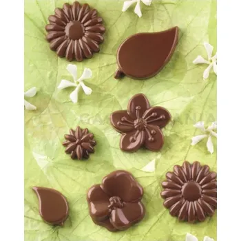 Kuchyňská sůl Forma na pralinky a čokoládky - rostliny, 12x - SCG44 Choco Garden | SILIKOMART, EasyChoc 3D Choco