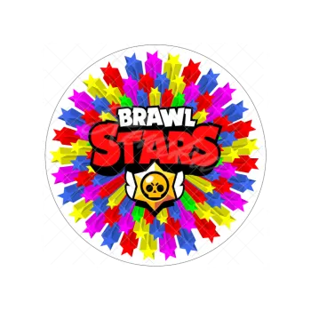 Jedlá dekorace na dort BRAWL STARS hvězdy, VARIANTA Jedlý papír 1463