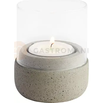 Vánoční svícen Svícen ze skla a betonu, Ø 60 mm, sada 2 ks | APS, Element