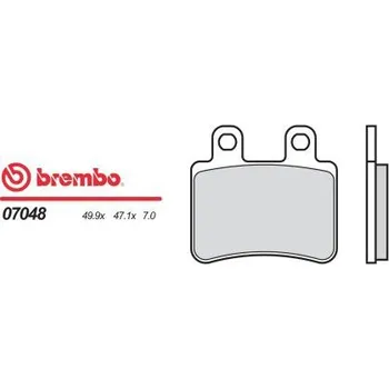Brzda pro motocykl Zadní brzdové destičky Brembo Peugeot 150 ELYSTAR 2003 - směs OEM