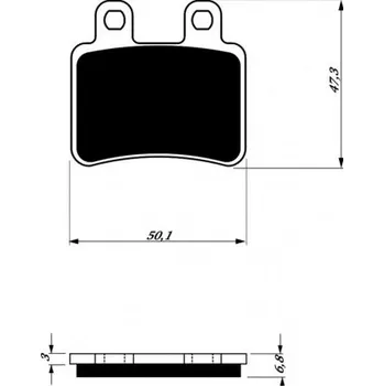 Brzda pro motocykl Zadní brzdové destičky Goldfren Yamaha XT 125 X 2005-2011 směs S3