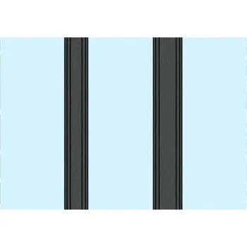 Okno Antracitové trojkřídlé okno 240x130 cm (2400x1300 mm)