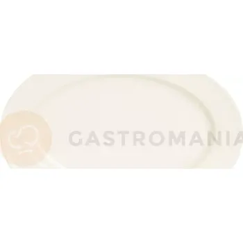Servírovací talíř z porcelánu oválný, 21x14 cm, krémový | FINE DINE, Crema
