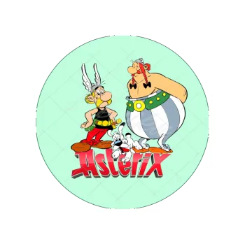 Jedlá dekorace na dort ASTERIX zelený, VARIANTA Jedlý papír 1158