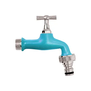 Ventil Zahradní ventil sedlový 1/2", modrý/chrom