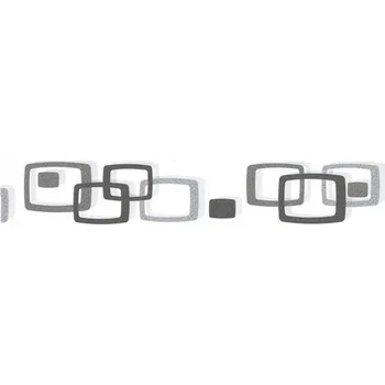 Tapeta Samolepící bordura oválky šedo-černé D58-046-2