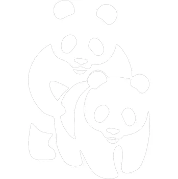 Samolepicí dekorace na vozidlo Koaly 1 samolepka na auto - hnědá tmavá / 7,5x11,2 cm