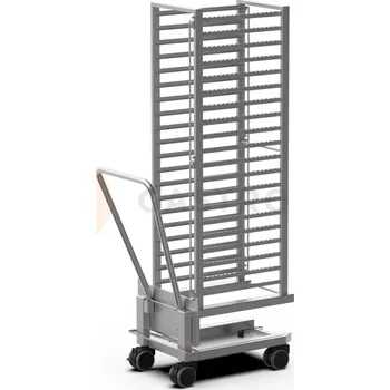 Servírovací stolek Nerezový vozík na plechy k pecím BIG COMPACT 2011, 20x GN 1/1 | UNOX, QUICK.Load