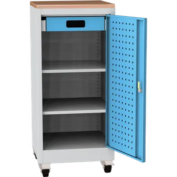 Dílenská skříňka pojízdná NAR01KBS - šedá/modrá