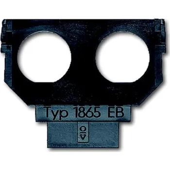 Elektrická zásuvka Maska nosná ABB 2CKA001764A0166, černá, 2x vestavná zásuvka Twinax