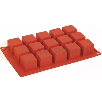 Kuchyňská sůl Silikonová forma Formaflex na monoporce - 300x175 mm, 15 ks x 40x40x40 mm, 62 ml - FR103 | PAVONI, Cubo